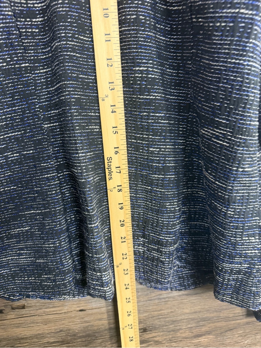 CAbi Navy Tweed Zip-Front Blazer - Picture 7 of 7